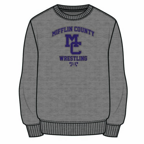 Mifflin County ElemSublimated Decal Grey Crewneck