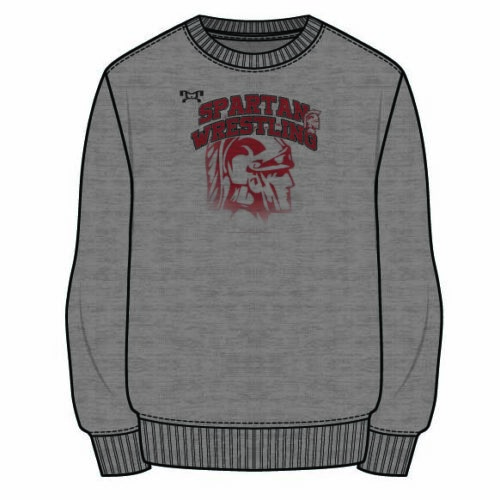 Somers HS Sublimated Decal Grey Crewneck
