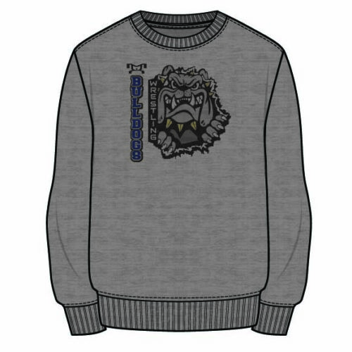 South Bend Jefferson Wrestling Sublimated Decal Grey Crewneck