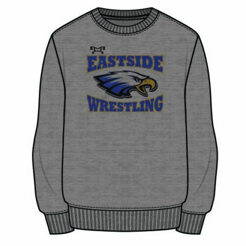 Eastside Wrestling Club Sublimated Decal Grey Crewneck