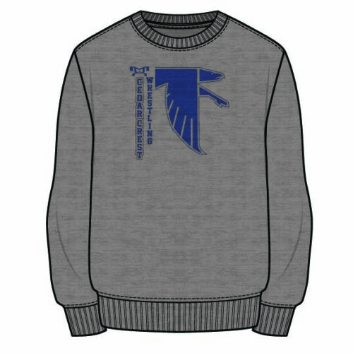 Cedar Crest Sublimated Decal Grey Crewneck