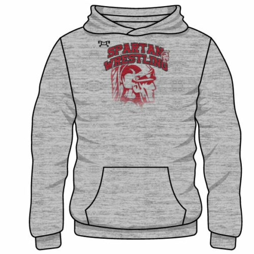 Somers HS Custom Sublimated Decal Grey Hoodie