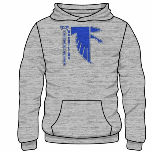 Cedar Crest Custom Sublimated Decal Grey Hoodie