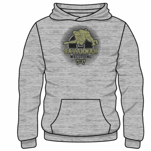 Savannah High School Custom Sublimated Decal Grey Hoodie