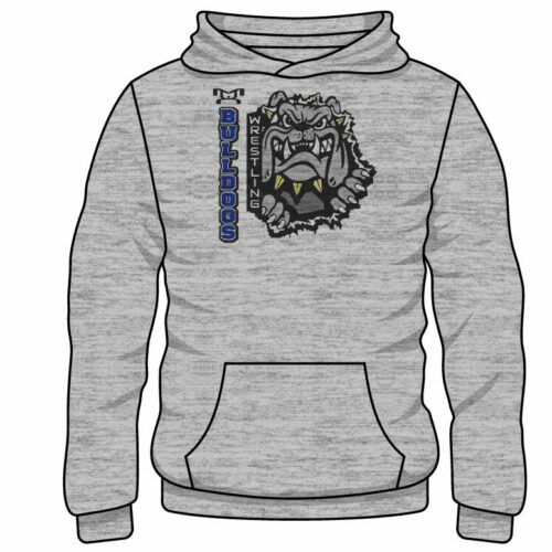 South Bend Jefferson Custom Sublimated Decal Grey Hoodie