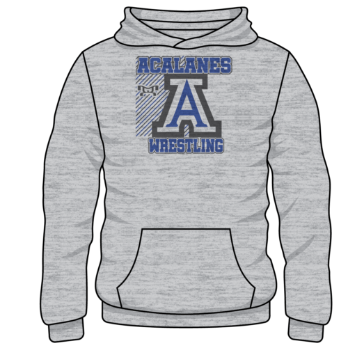 Acalanes High Custom Sublimated Decal  Grey Hoodie