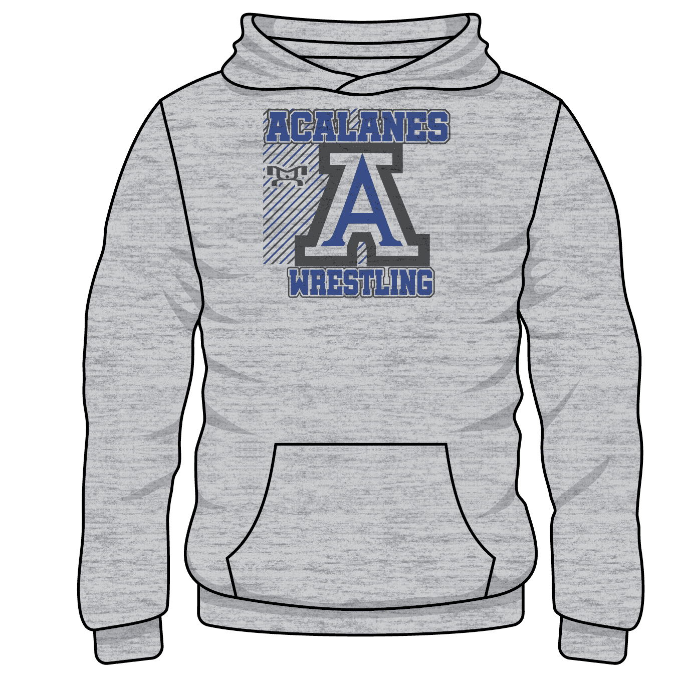 Acalanes High Custom Sublimated Decal Grey Hoodie MyHOUSE Sports Gear