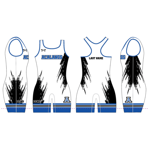 Acalanes High  Custom Women's White Singlet
