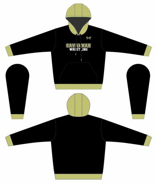 SAVANNAH HIGH SCHOOL  Sublimated Black Hoodie