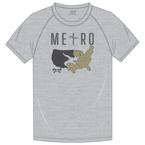 Metro Grappling Custom Sublimated Decal T Shirt