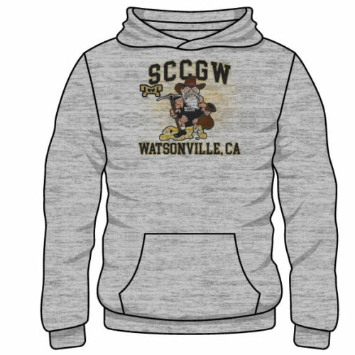 SCCGW Watsonville Custom Sublimated Decal Grey Hoodie