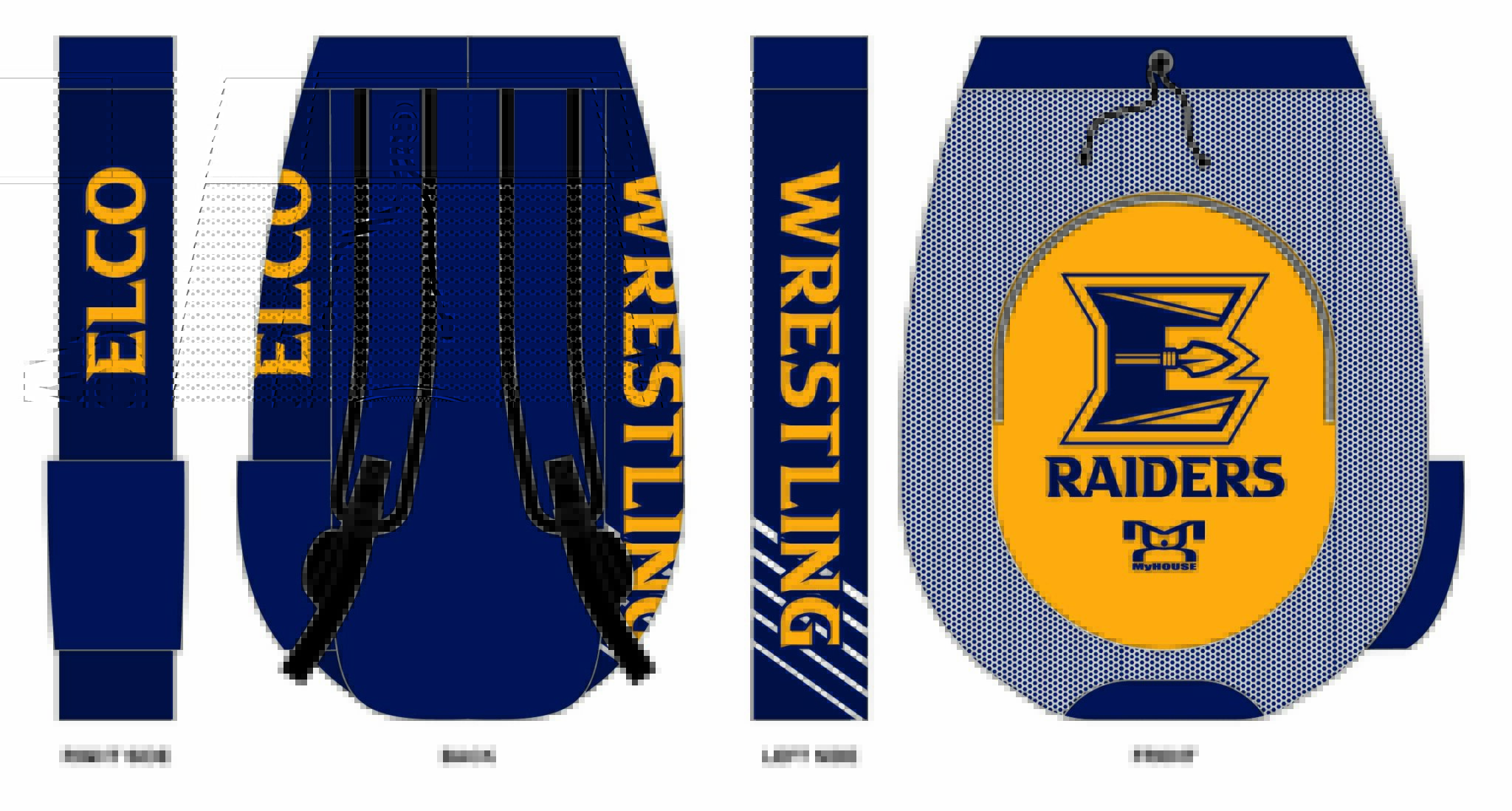 ELCO High School Sublimated Custom Gear Bag MyHOUSE Sports Gear