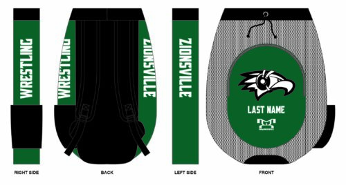 Zionsville HS Sublimated Custom Gear Bag