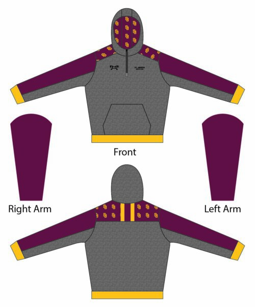 ST Joseph's Cadets Custom Quarter Zip Hoodie