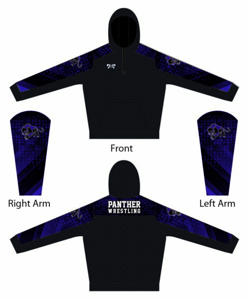 Valier Panthers Custom Quarter Zip Hoodie