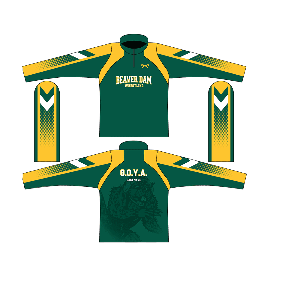 Beaver Dam Wrestling Men’s Quarter Zip – MyHOUSE Sports Gear