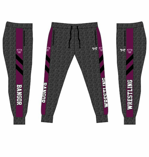 Bangor Wrestling  Custom Joggers   (Heathered fabric may vary in color & texture)