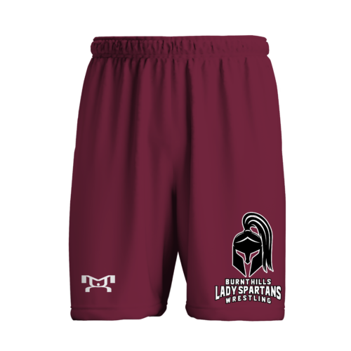 Burnt Hills Ballston Lake Women's Wrestling Custom Mesh Shorts 2024