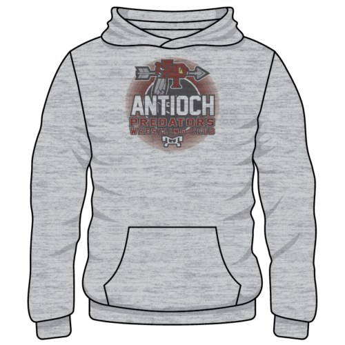 Antioch Predators Wrestling Custom Sublimated Decal Grey Hoodie