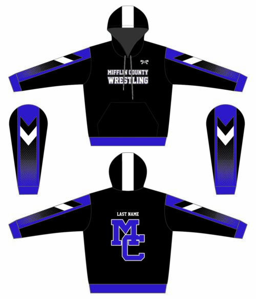 Mifflin County Elem Black Sublimated Hoodie