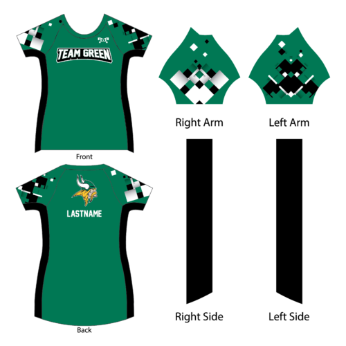 Team Green Elementary Custom Womens Compression Shirt