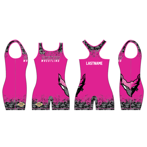Dover Lady Bandits Wrestling Pink Singlet