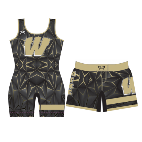 Warren Wrestling Womens Singlet & Fight Shorts Combo