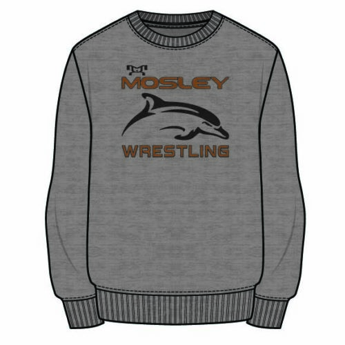 Mosley High School Sublimated Decal Grey Crewneck