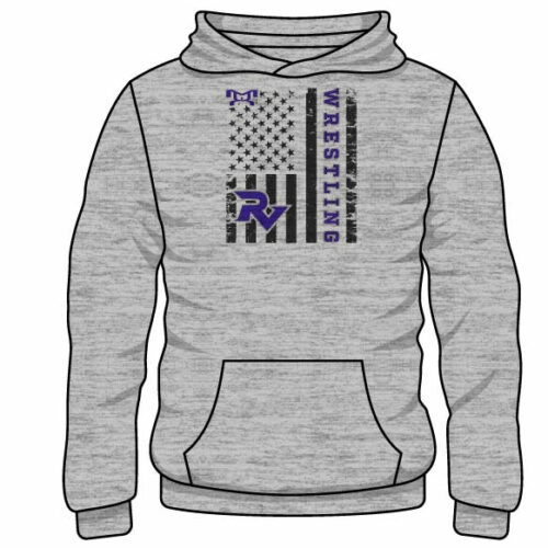 Ridgeview   Custom Sublimated Decal Grey Hoodie