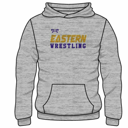 Eastern Musketeers Custom Sublimated Decal Grey Hoodie