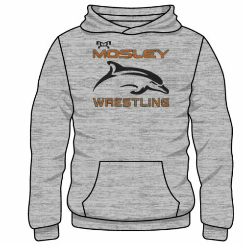 Mosley High School Custom Sublimated Decal Grey Hoodie