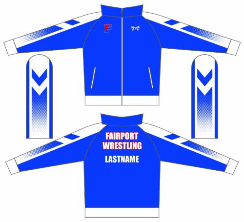 Fairport Youth Wrestling Custom Blue Full Zip