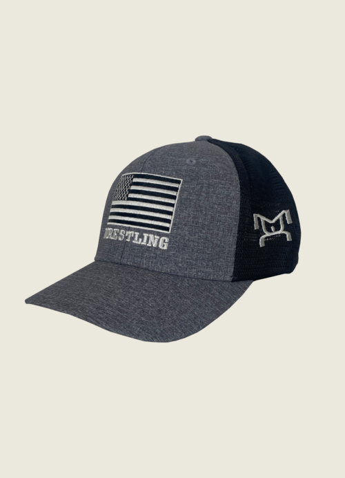 Black & White Flag Baseball Hat
