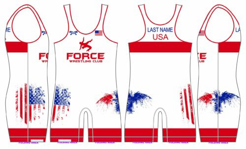 Force Wrestling Club  Men's Singlet