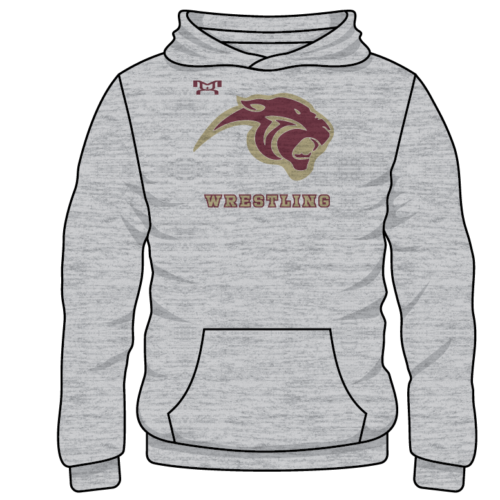 Pelion High School Custom Sublimated Decal Grey Hoodie