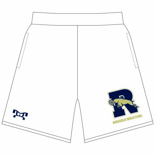 Ringgold Wrestling Custom White Mesh Shorts