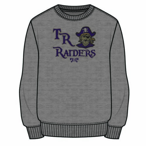 Two Rivers Wrestling Sublimated Decal Grey Crewneck