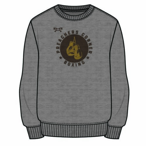 Preacher's Corner Sublimated Decal Grey Crewneck