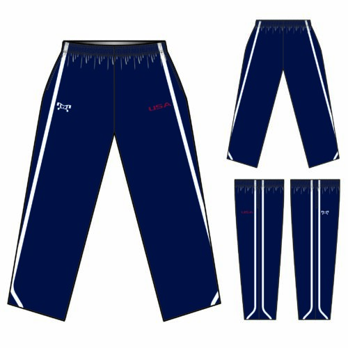 American Folk Ensemble Straight Line Design Athletic Pants