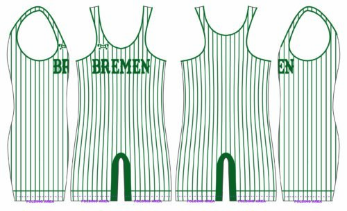 Bremen Pinstripe Mens Sublimated Singlet
