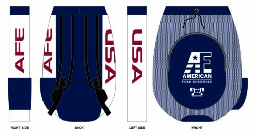 American Folk Ensemble Sublimated Custom Gear Bag