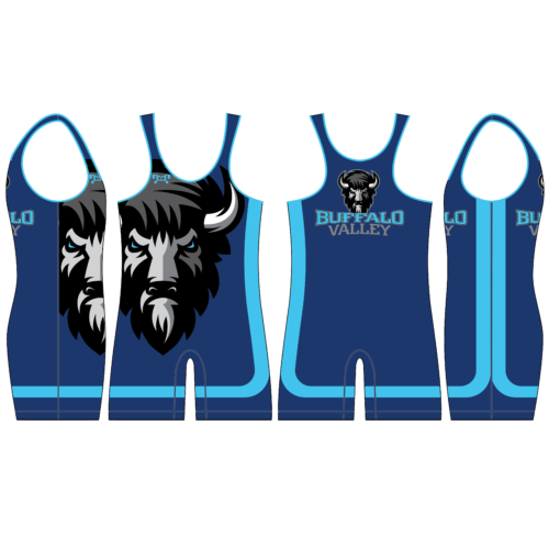 Buffalo Valley Wrestling Club Blue Singlet
