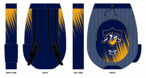 WPIAL Wrestling Custom Blue Sublimated Gear Bag