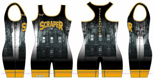 Steel Valley Scrapers Custom Grey &  Gold Women's Singlet