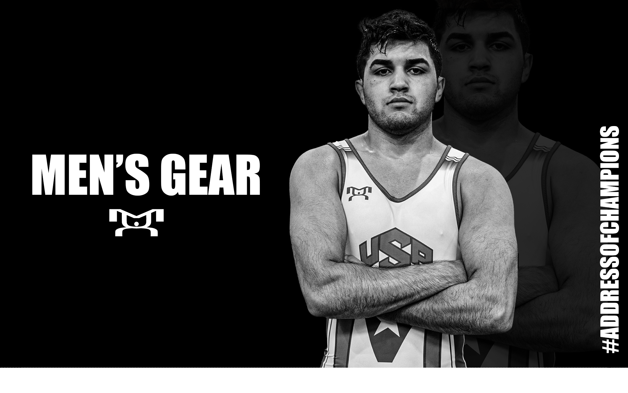 MENSGEARBANNER wrestling gear