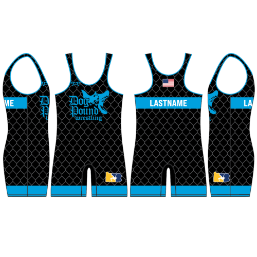 Dog Pound Wrestling Black Custom Singlet
