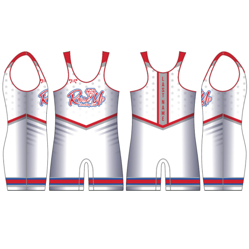 RAISE UP WRESTLING Men's All White Singlet