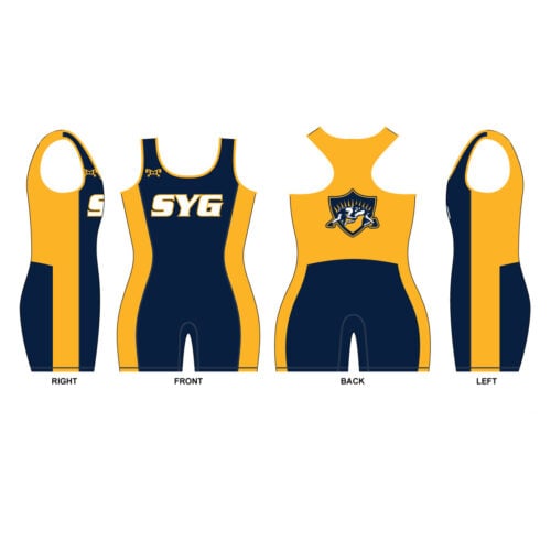 WPIAL   Custom Women's Gold Singlet