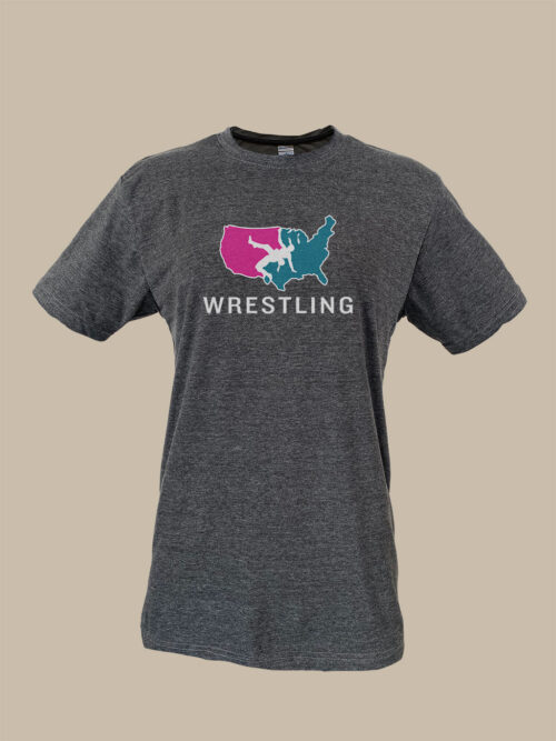 Women's Country Pink and Teal Wrestling T-Shirt