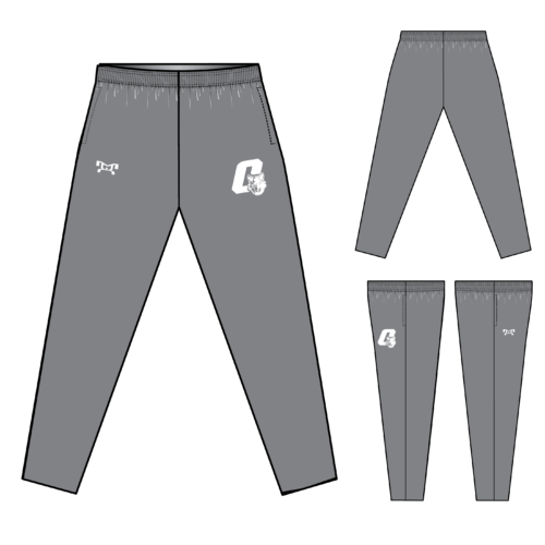 Okemos Sublimated Grey Tapered Pants W/ Zipper 2024